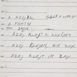 Eastern questionnaire, answ...