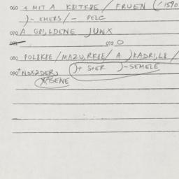 Eastern questionnaire, answ...