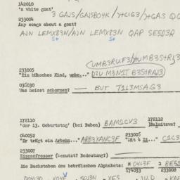 Western questionnaire, answ...