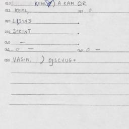 Eastern questionnaire, answ...