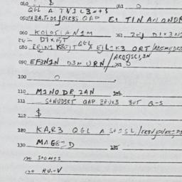 Eastern questionnaire, answ...