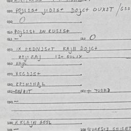 Eastern questionnaire, answ...