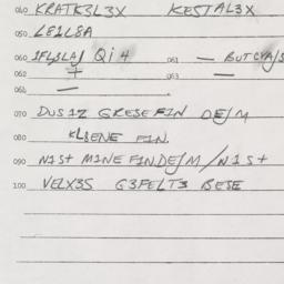 Eastern questionnaire, answ...