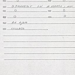 Eastern questionnaire, answ...