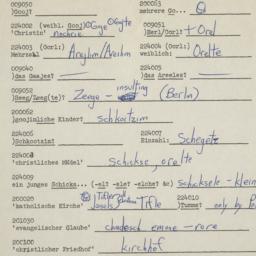 Western questionnaire, answ...