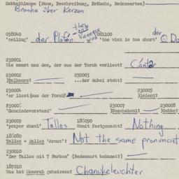 Western questionnaire, answ...