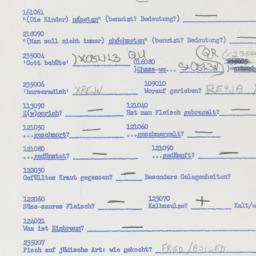 Western questionnaire, answ...