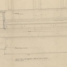 Divan, cabinet elevations, ...