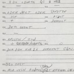 Eastern questionnaire, answ...