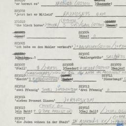 Western questionnaire, answ...