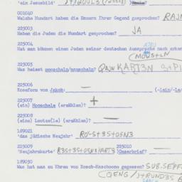 Western questionnaire, answ...