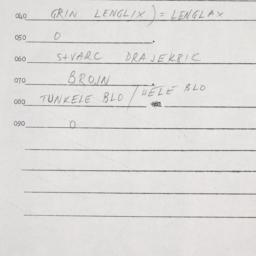 Eastern questionnaire, answ...
