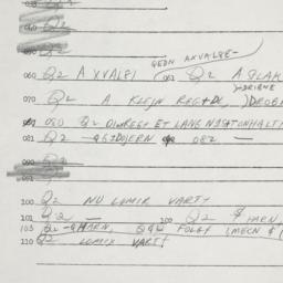 Eastern questionnaire, answ...