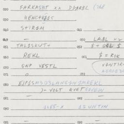 Eastern questionnaire, answ...