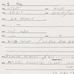 Eastern questionnaire, answ...
