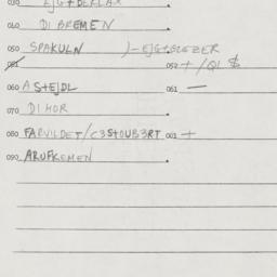 Eastern questionnaire, answ...