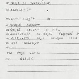 Eastern questionnaire, answ...