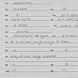 Eastern questionnaire, answ...