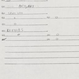 Eastern questionnaire, answ...