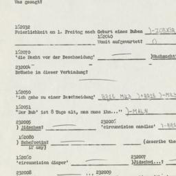 Western questionnaire, answ...