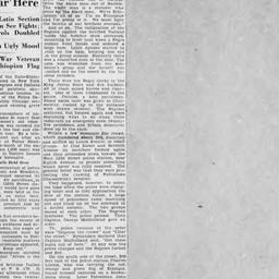 Ethiopian and Italian War. ...