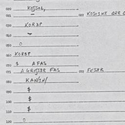 Eastern questionnaire, answ...