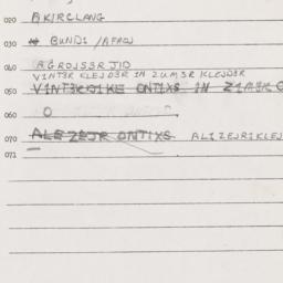 Eastern questionnaire, answ...