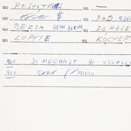 Eastern questionnaire, answ...