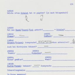Western questionnaire, answ...
