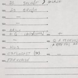 Eastern questionnaire, answ...