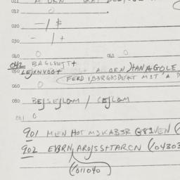 Eastern questionnaire, answ...
