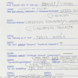 Western questionnaire, answ...