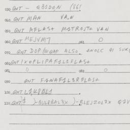 Eastern questionnaire, answ...