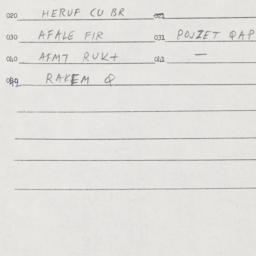 Eastern questionnaire, answ...