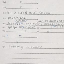 Eastern questionnaire, answ...