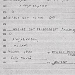 Eastern questionnaire, answ...