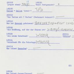Western questionnaire, answ...