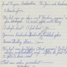 Western questionnaire, answ...