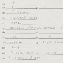 Eastern questionnaire, answ...