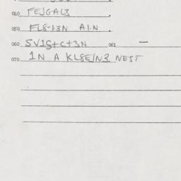Eastern questionnaire, answ...