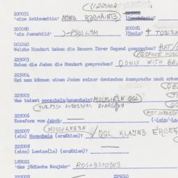 Western questionnaire, answ...