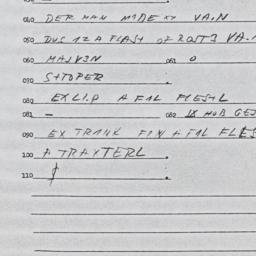 Eastern questionnaire, answ...