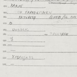 Eastern questionnaire, answ...