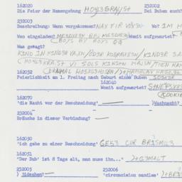 Western questionnaire, answ...