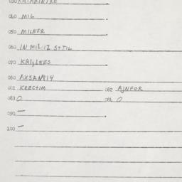 Eastern questionnaire, answ...