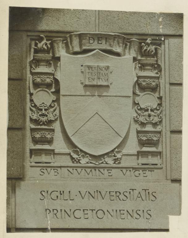 [University Club, Princeton University stone work seal]