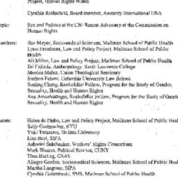 Minutes, 2004-05-13. Sexual...
