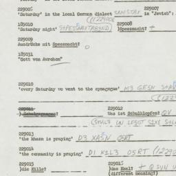 Western questionnaire, answ...
