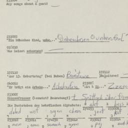 Western questionnaire, answ...