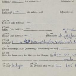 Western questionnaire, answ...